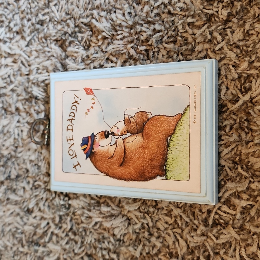 Vintage I Love Daddy Hallmark Plaque
